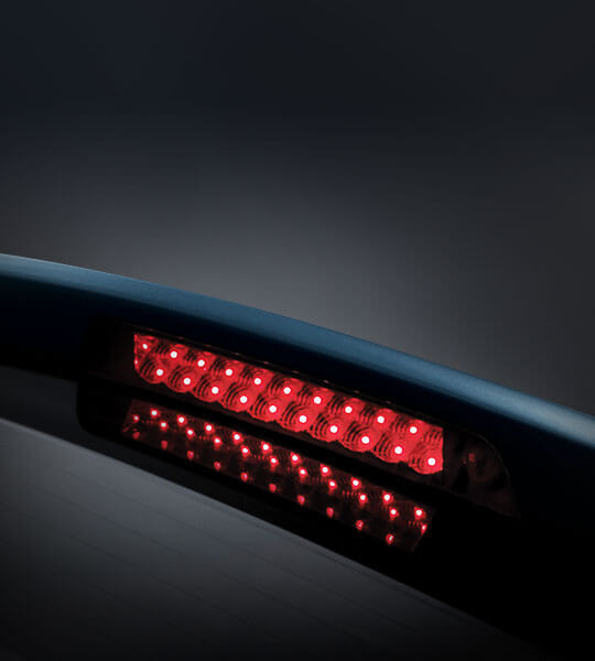 Zvýšené tretie brzdové svetlo z LED