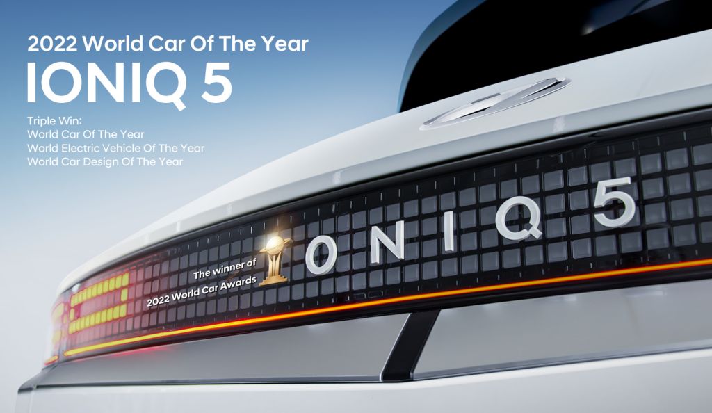 IONIQ 5 získal ocenenia World Car Awards vo všetkých troch kategóriách,.