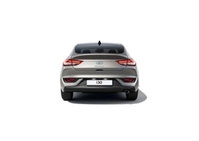 The new Hyundai i30 Fastback pictured from the rear.