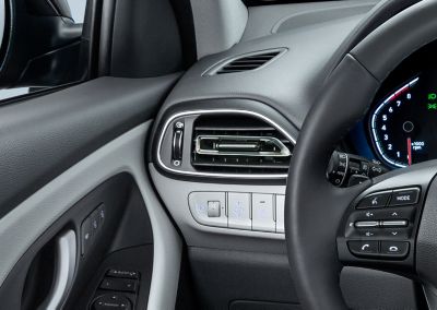 Close-up of the refined air vents in the new Hyundai i30 Fastback