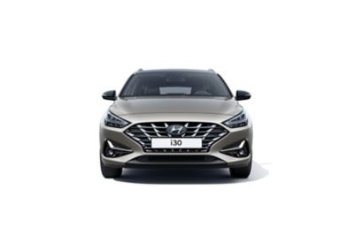 The new Hyundai i30 Wagon pictured from the front.