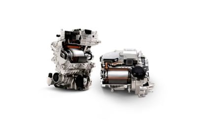 Dva elektromotory elektrického CUV strednej veľkosti Hyundai IONIQ 5 vo verzii s pohonom všetkých kolies.