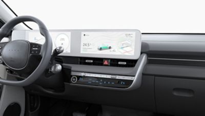 Automatická dvojzónová klimatizácia v elektrickom CUV strednej veľkosti Hyundai IONIQ 5.