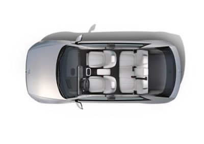 Dizajn interiéru elektrického stredne veľkého CUV Hyundai IONIQ 5.