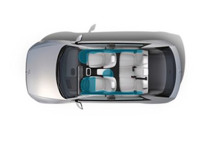 7 airbagov pre zvýšenie bezpečnosti elektrického CUV strednej veľkosti Hyundai IONIQ 5.