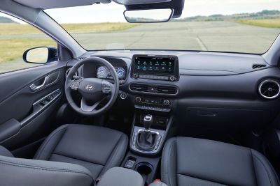 Interiér nového modelu Hyundai KONA. 