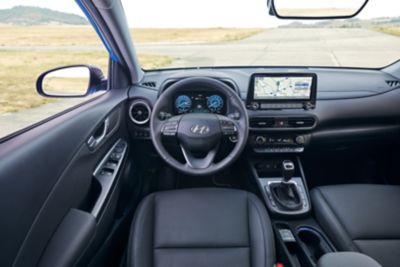 Detailný pohľad na 10,25” dotykovú obrazovku v novom modeli Hyundai KONA