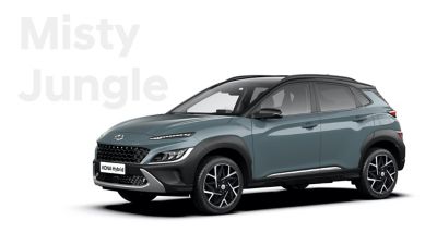 Nová široká paleta farieb pre nový Hyundai KONA Hybrid: Misty Jungle. 