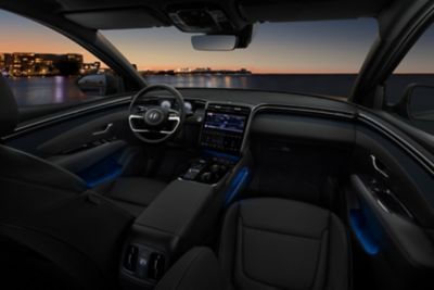 Obrázok nového modelu Hyundai Tucson s nastaviteľným LED osvetlením.