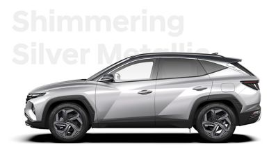 Rozličné farby pre nové SUV Hyundai TUCSON Plug-in Hybrid: Shimmering Silver.