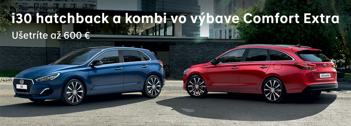 i30 hatchback a kombi vo výbave Comfort Extra