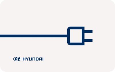 Logo zástrčky Hyundai.